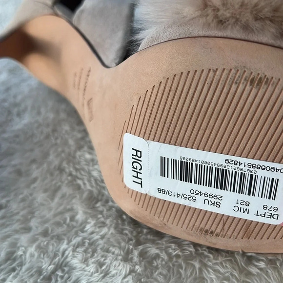 Antonio Melani Sz 8.5 Kayleigh Black Women Stiletto Fluffy Rabbit Fur Heels NWT - Picture 16 of 16